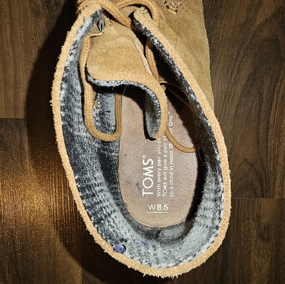 Tom's brown suede wedges - Picture 4 of 5